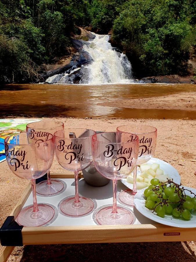 Casa De Campo Banheira, Lareira E Cachoeira Педра-Азул Экстерьер фото